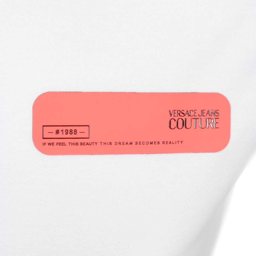 Alternative Image for ProductVersace Jeans Couture Logo Polo T Shirt White3